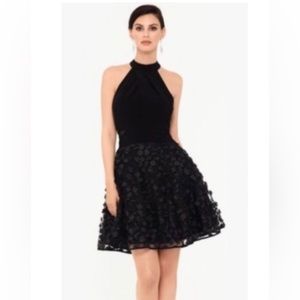 NEW XSCAPE black halter dress 4